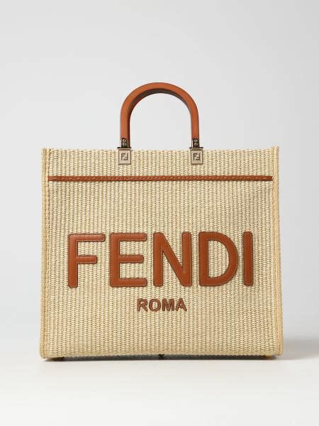 borsa paglia fendi|borse in pelle donna.